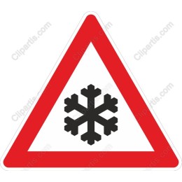 Snowflake Warning Sign