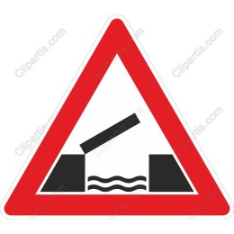 Warning Sign - Bridge Over Water
