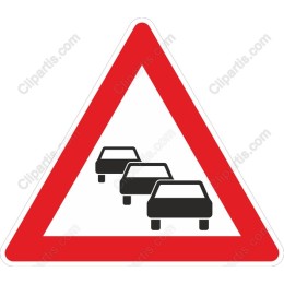 Traffic Jam Warning Sign