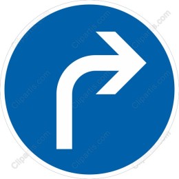 Right Turn Direction Sign