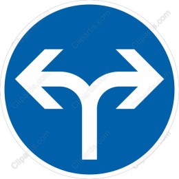 Dual Arrow Direction Sign