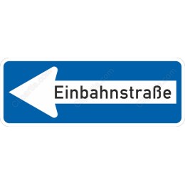 Einbahnstra?e One-Way Street Sign