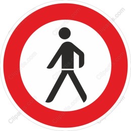 Modern Pedestrian Symbol