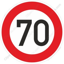 Speed Limit 70 Sign
