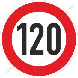 120 km/h Speed Limit Sign