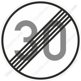 Speed Limit 30 Icon