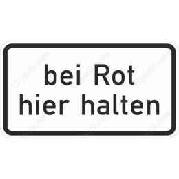 Stop at Red Traffic Sign
