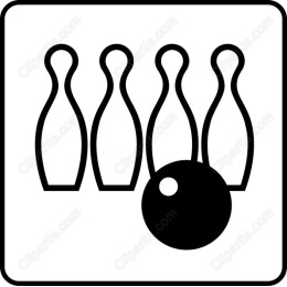 Bowling Pins and Ball