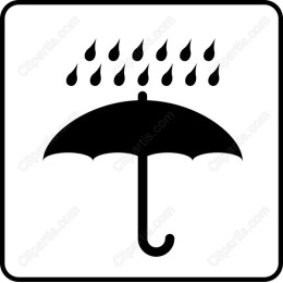 Umbrella and Raindrop Icon