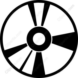 Retro Black and White Disk
