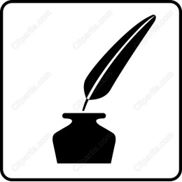 Elegant Ink Bottle and Quill