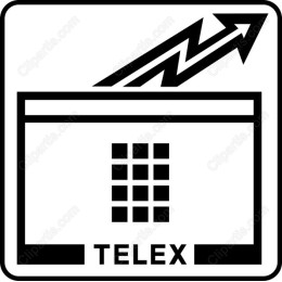 Vintage Telex Communication Icon