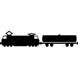 Electric Locomotive and Cargo Tanker