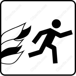 Running Man with Motion Lines