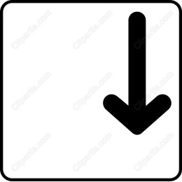 Minimalist Downward Arrow Icon