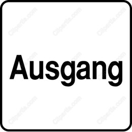 Ausgang Minimalist Exit