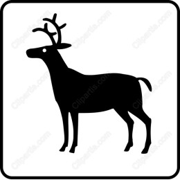 Silhouette of a Deer