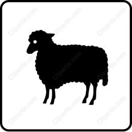 Silhouette Sheep