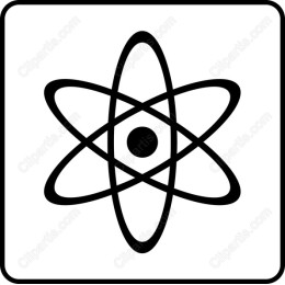 Minimalist Atom Symbol