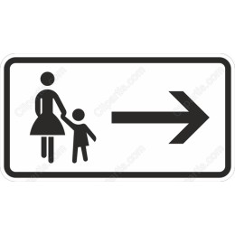 Mother and Child Direction Sign