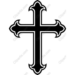 Elegant Ornate Black Cross