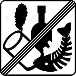 Prohibition : Seafood and Alcohol Restrictions Icon