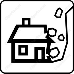 Damaged House Icon