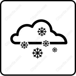 Minimalist Snow Cloud