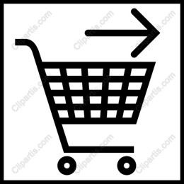 Stylish Shopping Cart Icon
