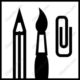Creative: Pencil, Paintbrush, and Paperclip Bundle