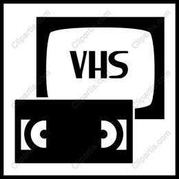 Vintage VHS Tape and TV Icon