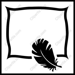 Elegant Feather Frame