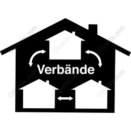 Stylized of Connected Houses - Verb?nde