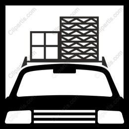 Minimalist Car with Goods on Roof