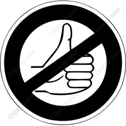 No Thumbs Up
