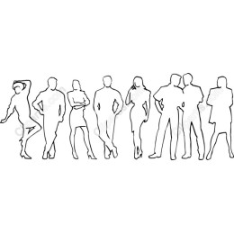Silhouette Figures Set