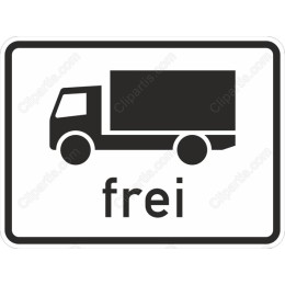 Truck - Frei Free Shipping Sign