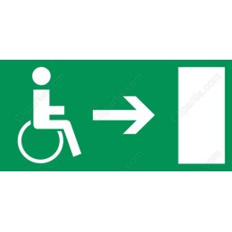 Wheelchair Accessible Entrance Sign