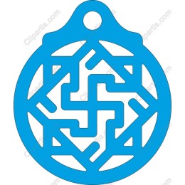 Intricate Blue Geometric