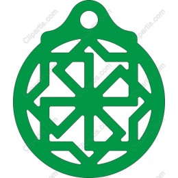 Geometric Green Ornament