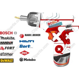 Professional Power Tool with Brand Logos