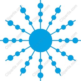 Blue Abstract Radial