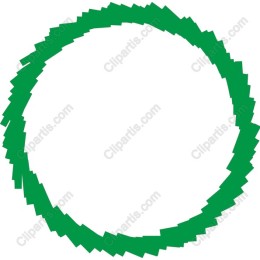 Green Jagged Circle