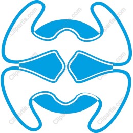 Abstract Blue Shape