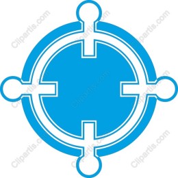 Minimalist Blue Target