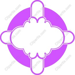 Elegant Purple Circular Frame