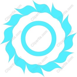 Aqua Leaf Mandala