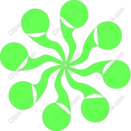 Vibrant Green Spiral