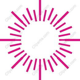 Vibrant Pink Sunburst