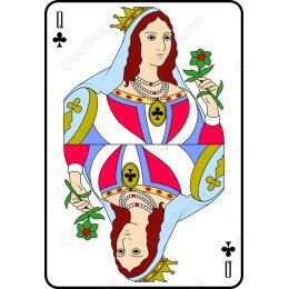 Queen of Clubs Elegant